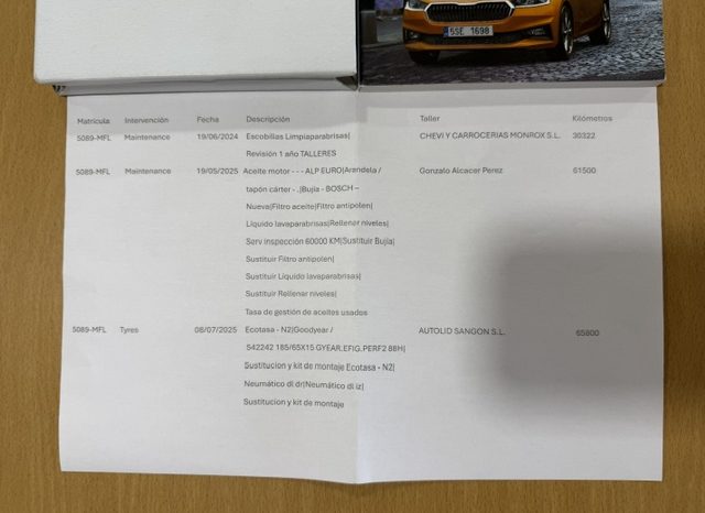 Skoda Fabia Ambition TSI 110cv 2023 lleno