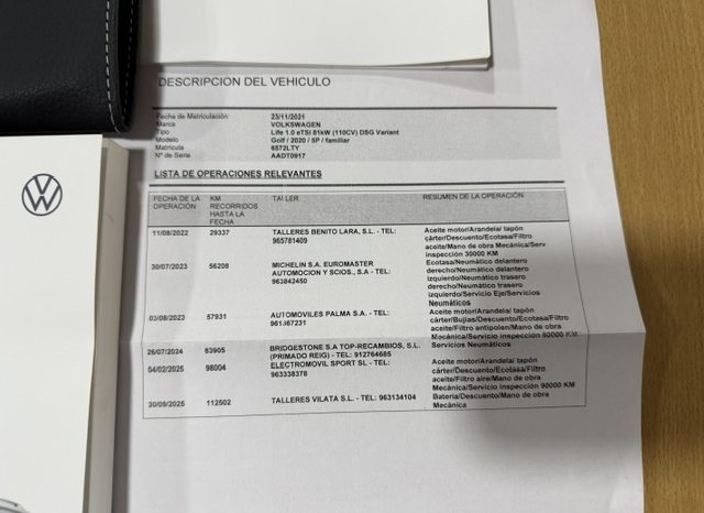 Volkswagen Golf Variant Life eTSI 110cv DSG Nacional lleno