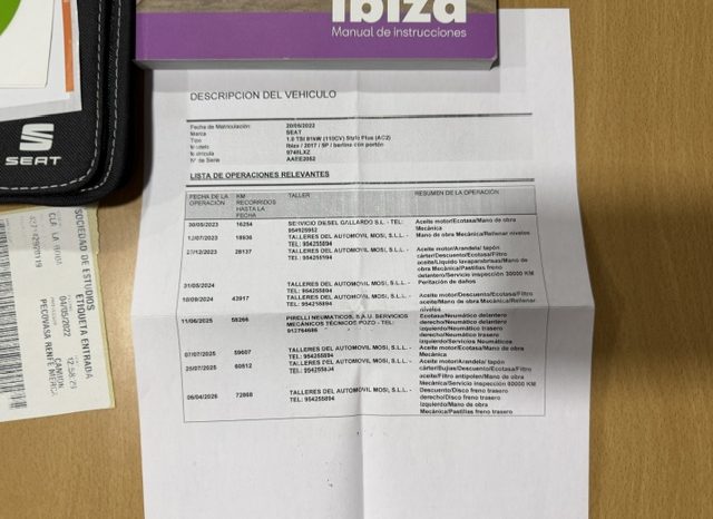 Seat Ibiza 1.0 TSI 110cv Style Plus lleno